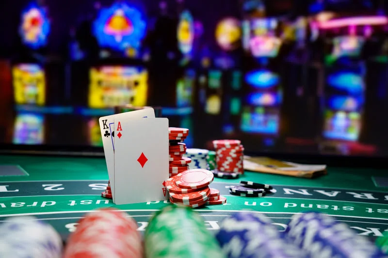 Stół do blackjacka w Casino Open House